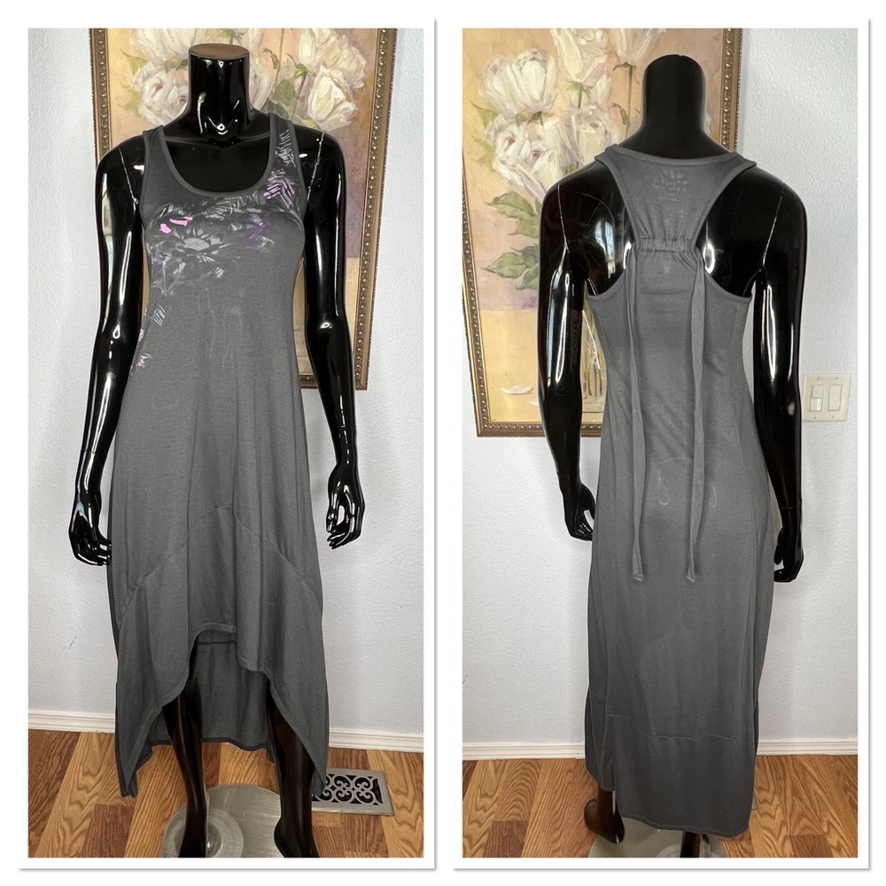 Mudd High Low Racer Back Lounge Dress Sz S Polyester Rayon NWT